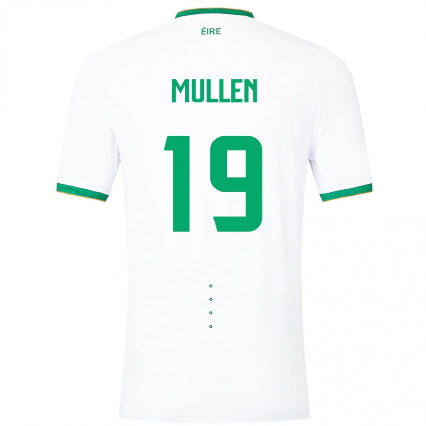 Kids Football Ireland Senan Mullen #19 White Away Jersey 24-26 T-Shirt Nz