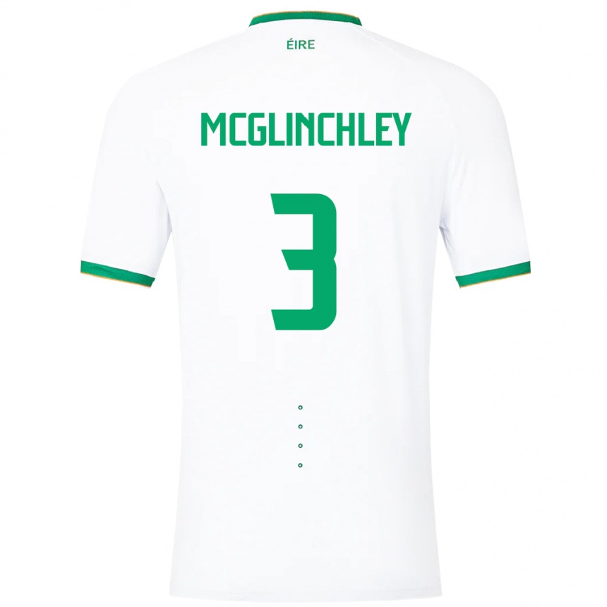 Kids Football Ireland Harry Mcglinchley #3 White Away Jersey 24-26 T-Shirt Nz