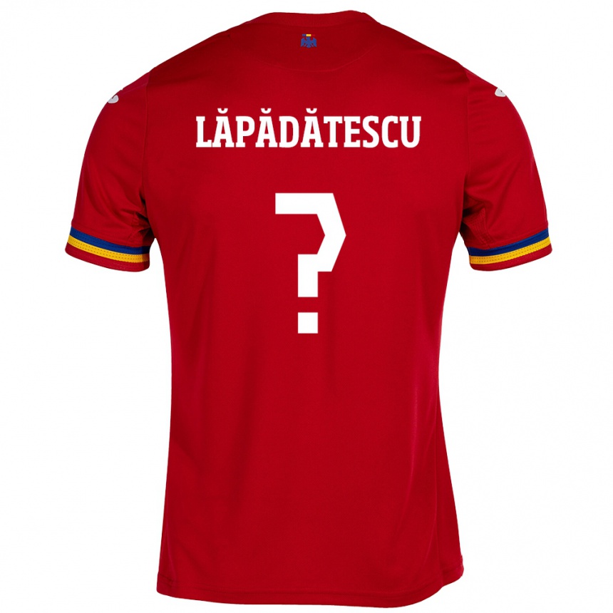 Kids Football Romania Robert Lăpădătescu #0 Red Away Jersey 24-26 T-Shirt Nz