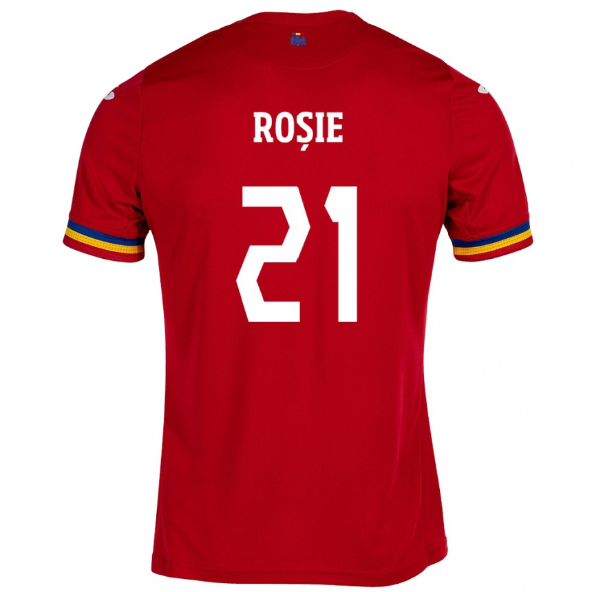 Kids Football Romania Genoveva Roșie #21 Red Away Jersey 24-26 T-Shirt Nz