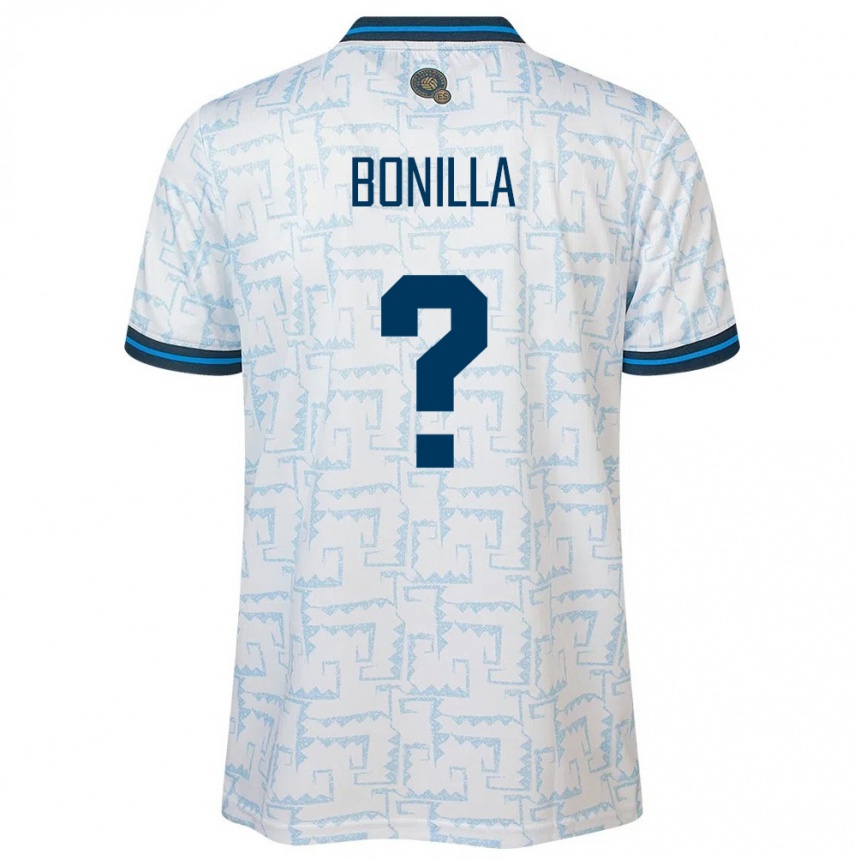 Kids Football El Salvador Nelson Bonilla #0 White Away Jersey 24-26 T-Shirt Nz