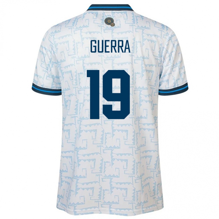 Kids Football El Salvador Steven Guerra #19 White Away Jersey 24-26 T-Shirt Nz