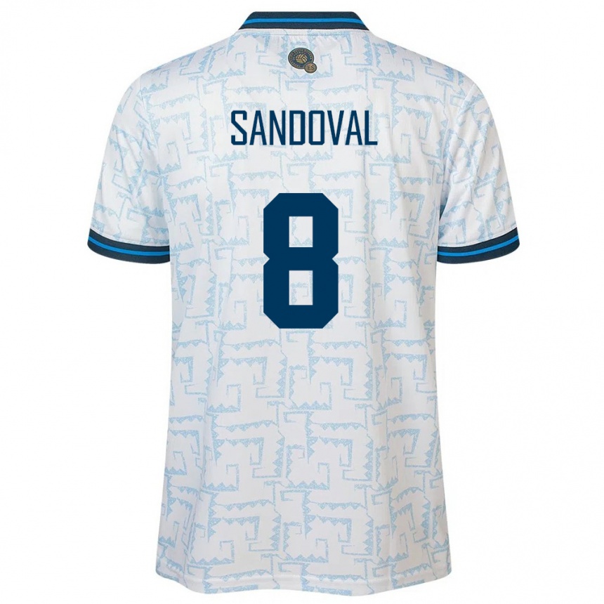 Kids Football El Salvador Emerson Sandoval #8 White Away Jersey 24-26 T-Shirt Nz