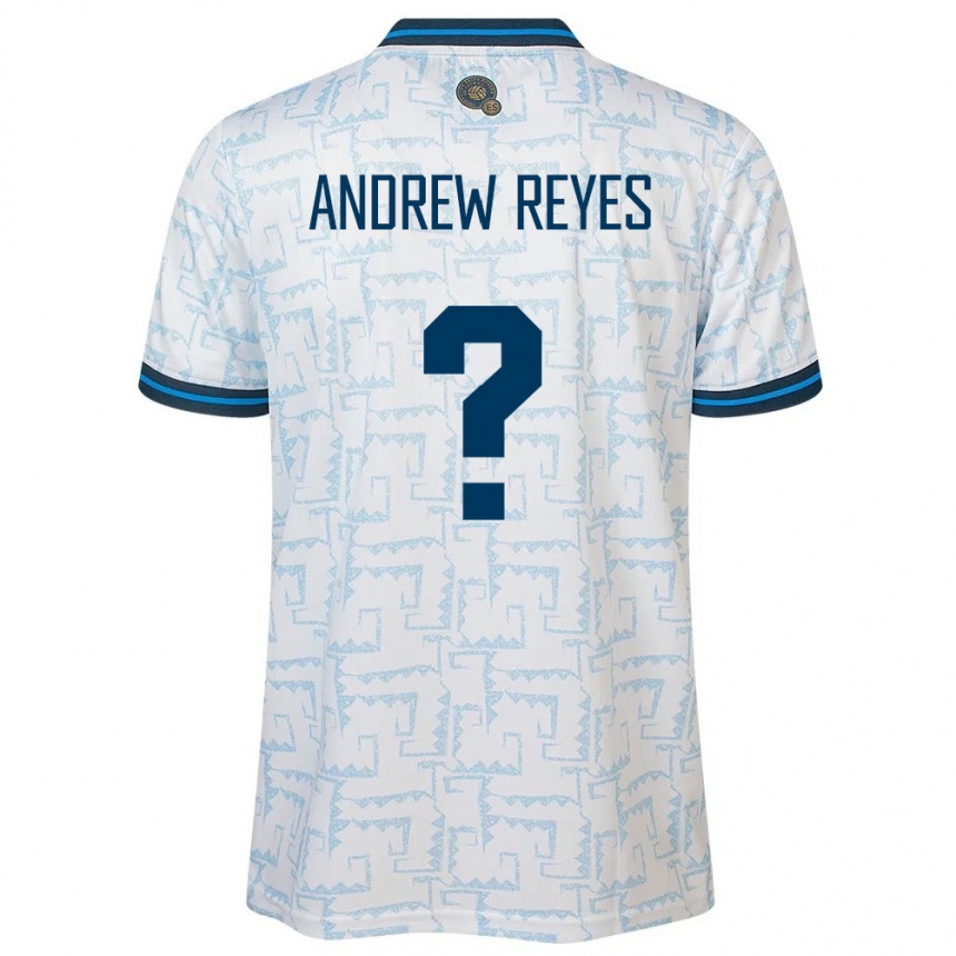 Kids Football El Salvador Andrew Reyes #0 White Away Jersey 24-26 T-Shirt Nz