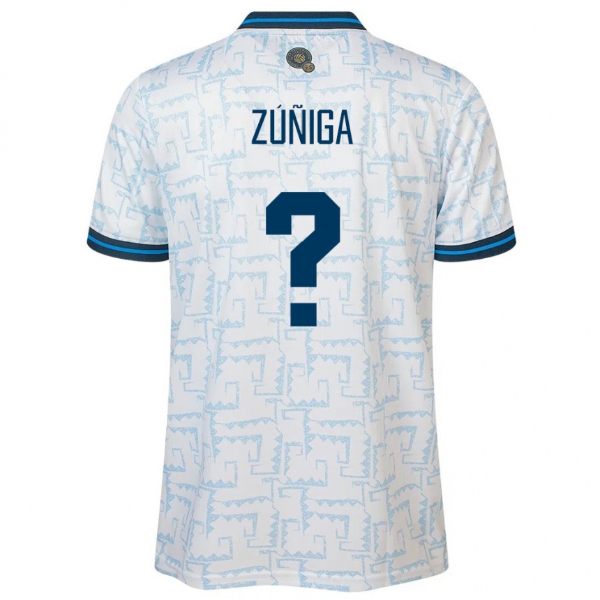 Kids Football El Salvador Stephanie Zúñiga #0 White Away Jersey 24-26 T-Shirt Nz