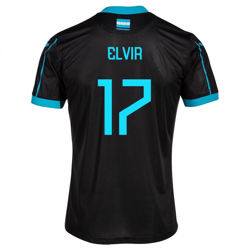 Kids Football Honduras Samuel Elvir #17 Black Away Jersey 24-26 T-Shirt Nz