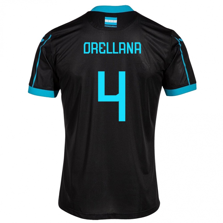 Kids Football Honduras André Orellana #4 Black Away Jersey 24-26 T-Shirt Nz