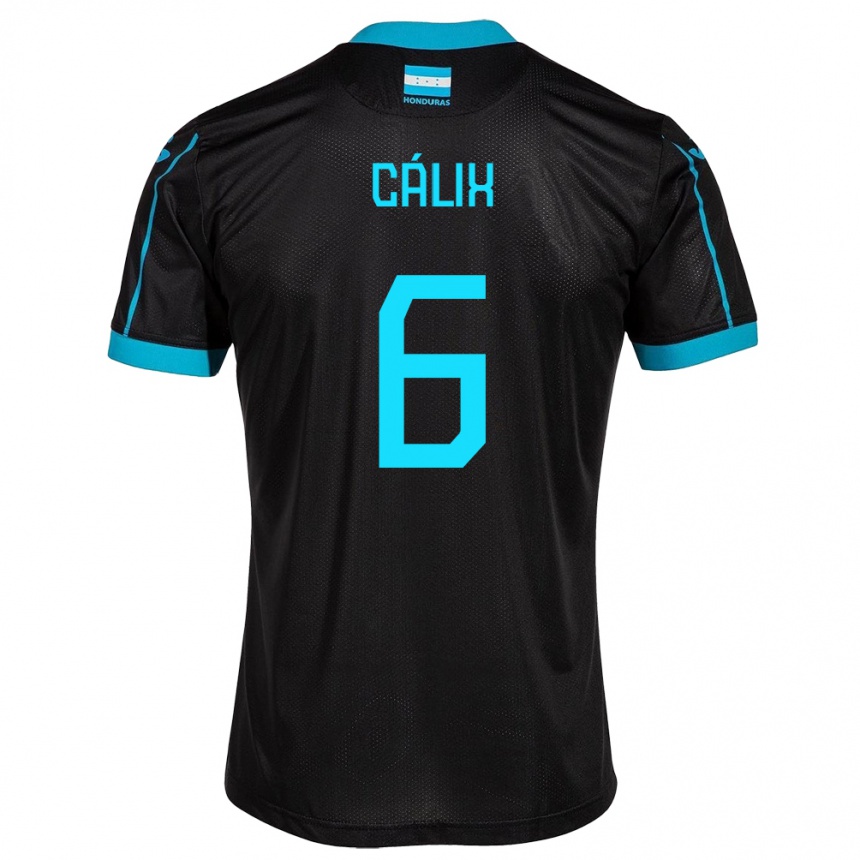 Kids Football Honduras Noel Cálix #6 Black Away Jersey 24-26 T-Shirt Nz