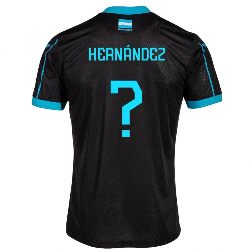 Kids Football Honduras Riccy Hernández #0 Black Away Jersey 24-26 T-Shirt Nz