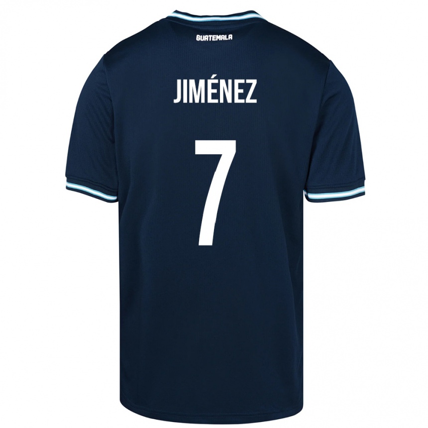 Kids Football Guatemala Cristian Jiménez #7 Blue Away Jersey 24-26 T-Shirt Nz