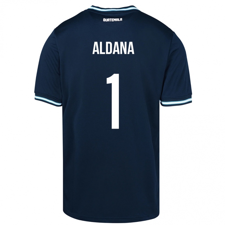 Kids Football Guatemala David Aldana #1 Blue Away Jersey 24-26 T-Shirt Nz