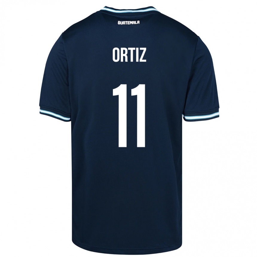 Kids Football Guatemala Andersson Ortiz #11 Blue Away Jersey 24-26 T-Shirt Nz