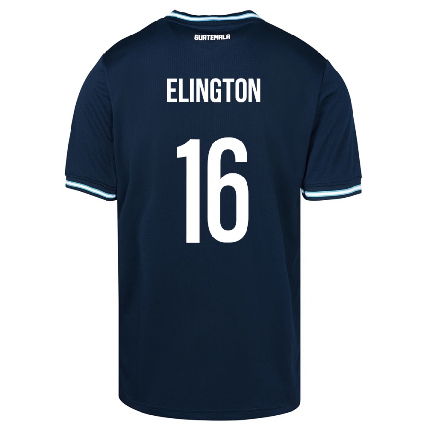 Kids Football Guatemala Elvi Elington #16 Blue Away Jersey 24-26 T-Shirt Nz