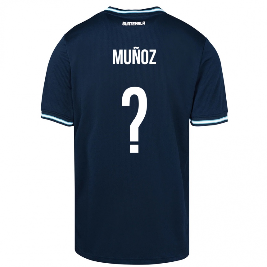 Kids Football Guatemala Rudy Muñoz #0 Blue Away Jersey 24-26 T-Shirt Nz