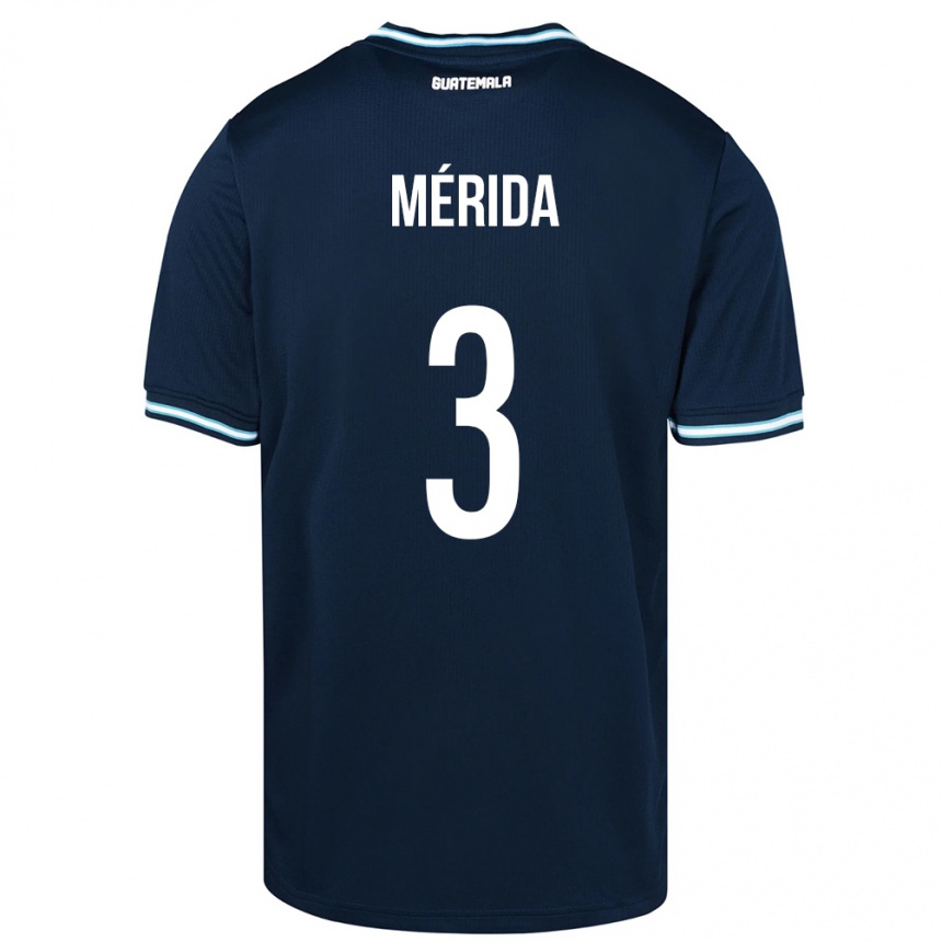 Kids Football Guatemala Daniel Mérida #3 Blue Away Jersey 24-26 T-Shirt Nz