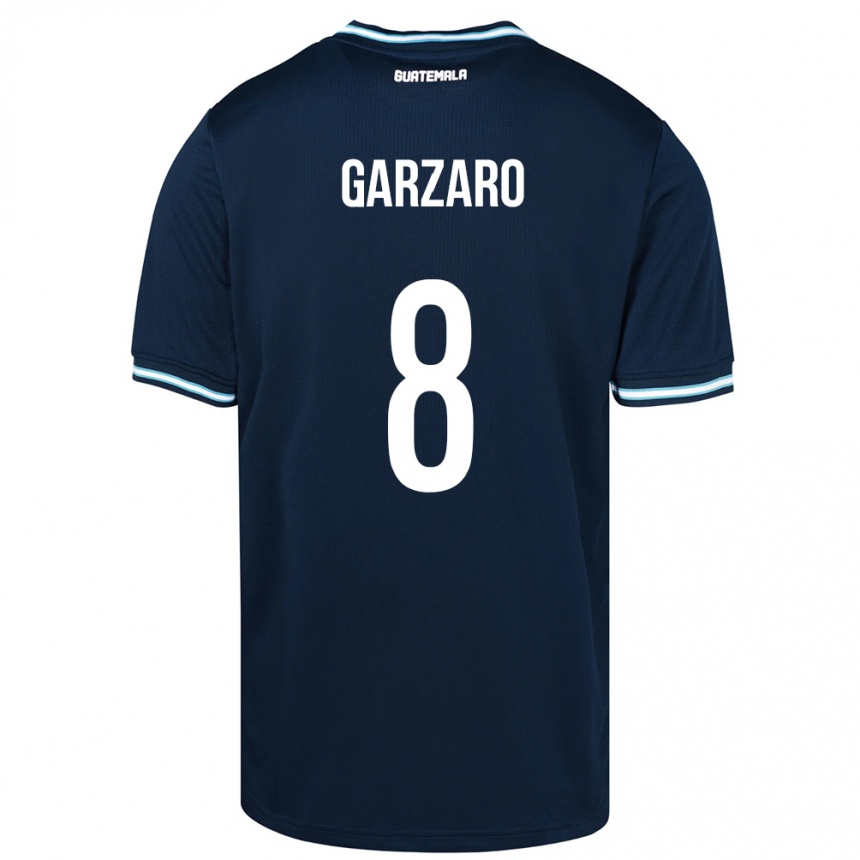 Kids Football Guatemala Santiago Garzaro #8 Blue Away Jersey 24-26 T-Shirt Nz