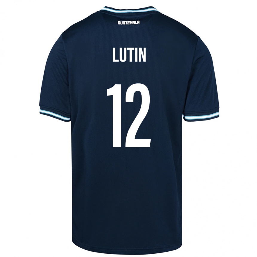 Kids Football Guatemala John Lutin #12 Blue Away Jersey 24-26 T-Shirt Nz