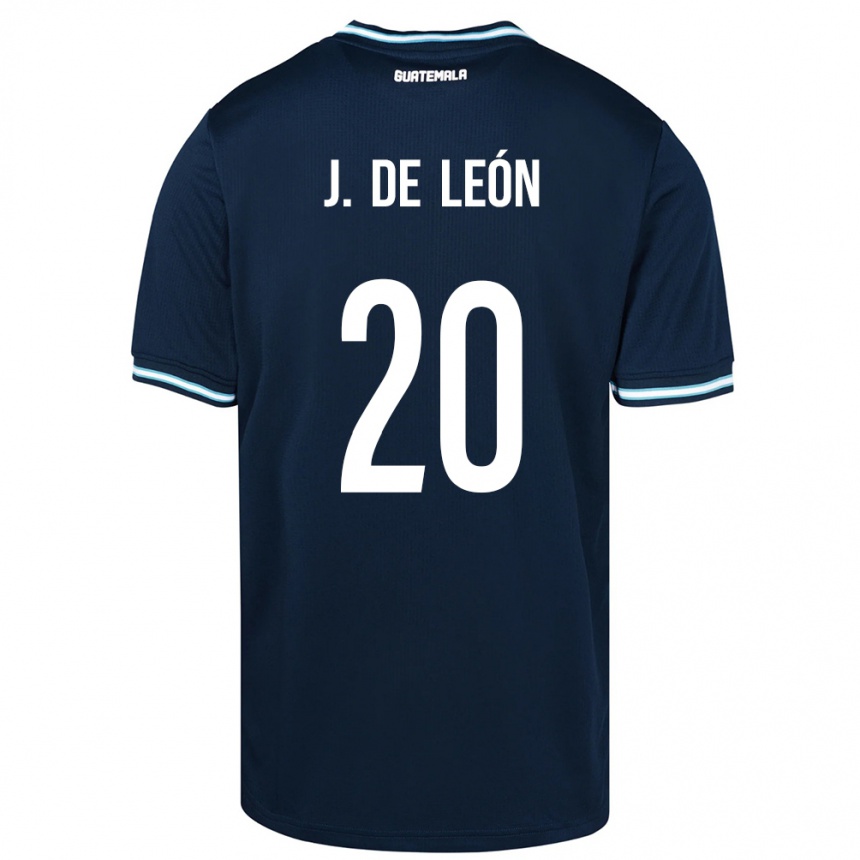 Kids Football Guatemala Jorge De León #20 Blue Away Jersey 24-26 T-Shirt Nz