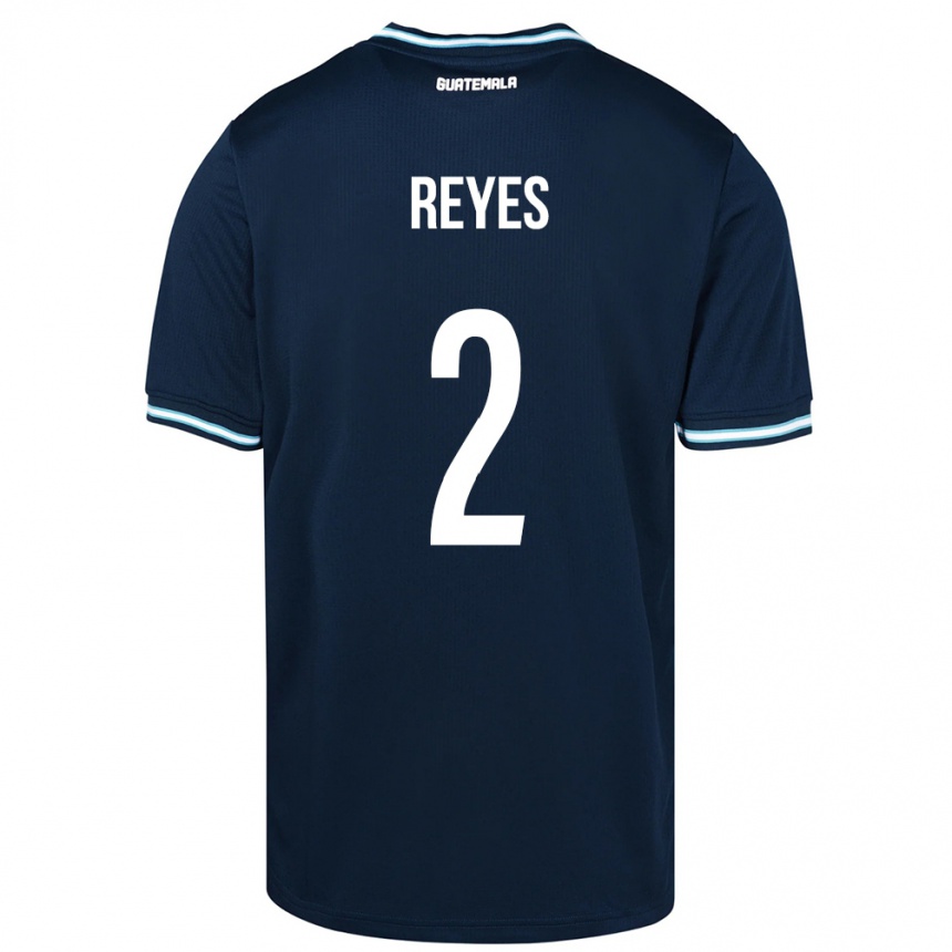 Kids Football Guatemala Samantha Reyes #2 Blue Away Jersey 24-26 T-Shirt Nz