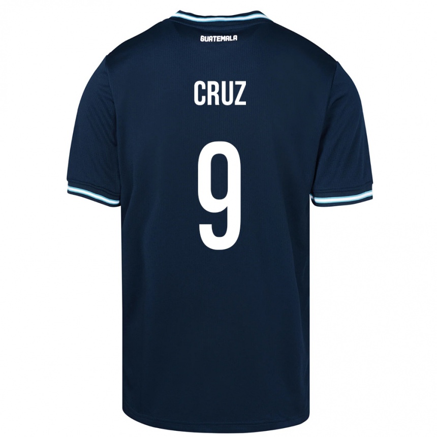 Kids Football Guatemala Celsa Cruz #9 Blue Away Jersey 24-26 T-Shirt Nz