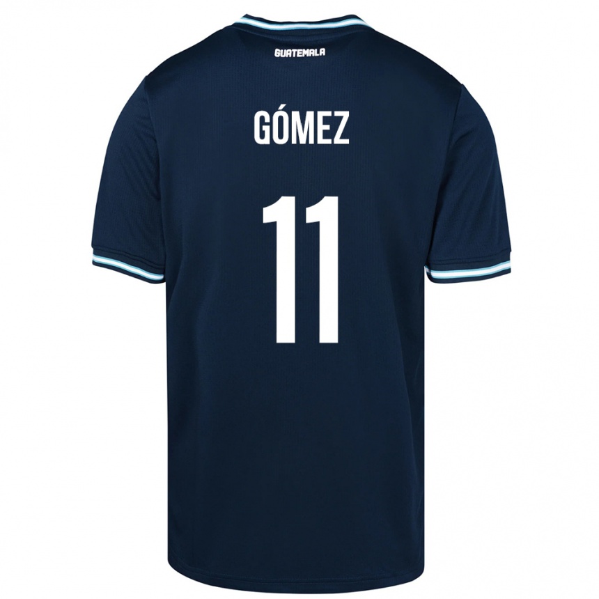 Kids Football Guatemala Savianna Gómez #11 Blue Away Jersey 24-26 T-Shirt Nz