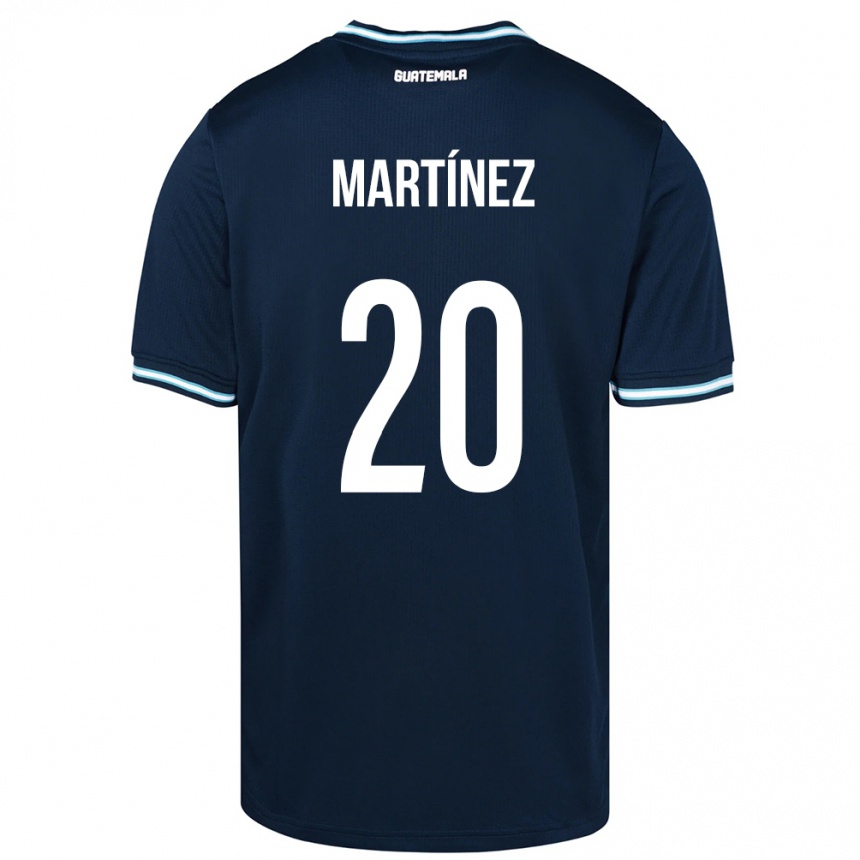 Kids Football Guatemala Ana Lucía Martínez #20 Blue Away Jersey 24-26 T-Shirt Nz