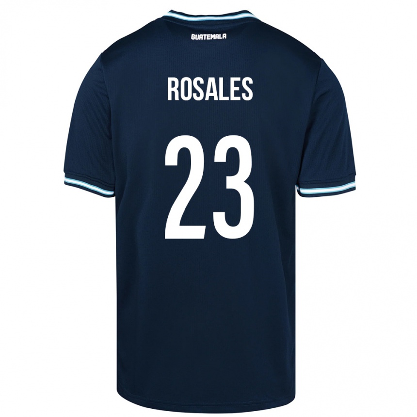 Kids Football Guatemala Yareni Rosales #23 Blue Away Jersey 24-26 T-Shirt Nz