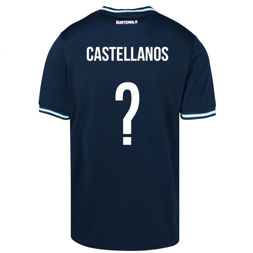 Kids Football Guatemala Jezmin Castellanos #0 Blue Away Jersey 24-26 T-Shirt Nz