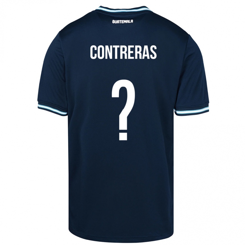 Kids Football Guatemala Betzael Contreras #0 Blue Away Jersey 24-26 T-Shirt Nz