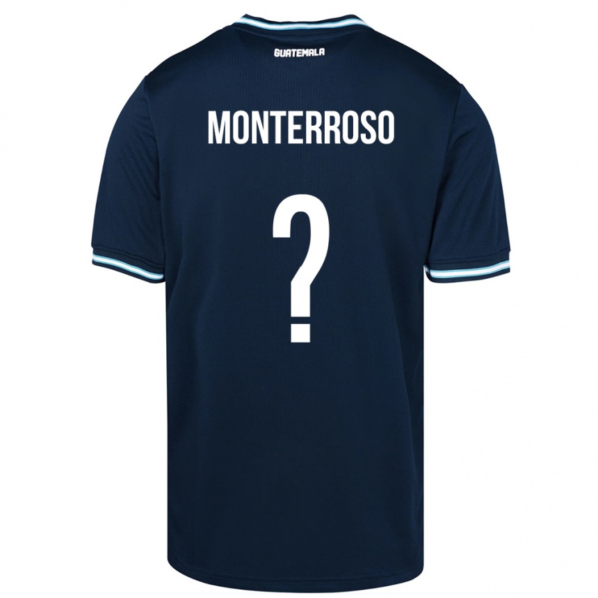 Kids Football Guatemala María Monterroso #0 Blue Away Jersey 24-26 T-Shirt Nz