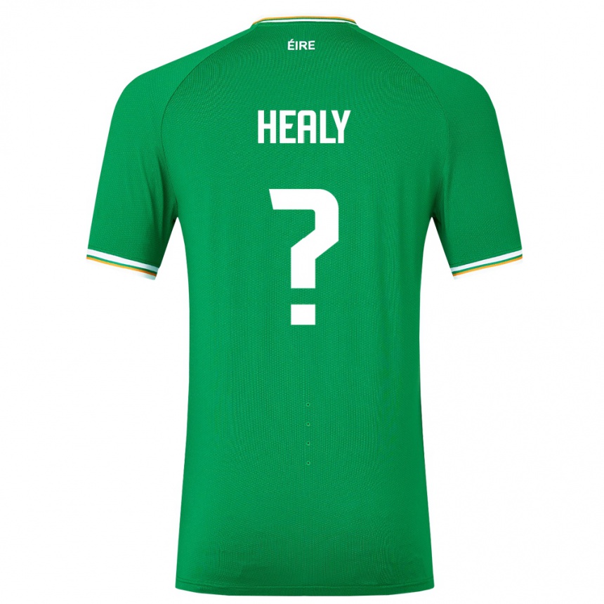 Men Football Ireland Matthew Healy #0 Green Home Jersey 24-26 T-Shirt Nz