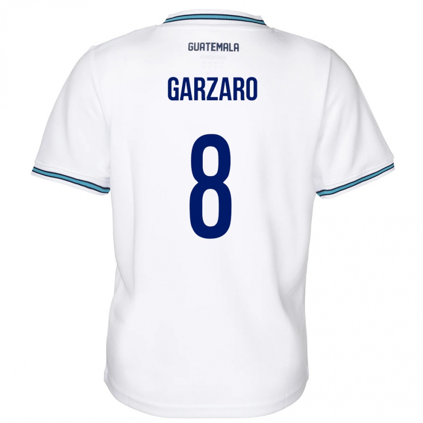 Men Football Guatemala Santiago Garzaro #8 White Home Jersey 24-26 T-Shirt Nz