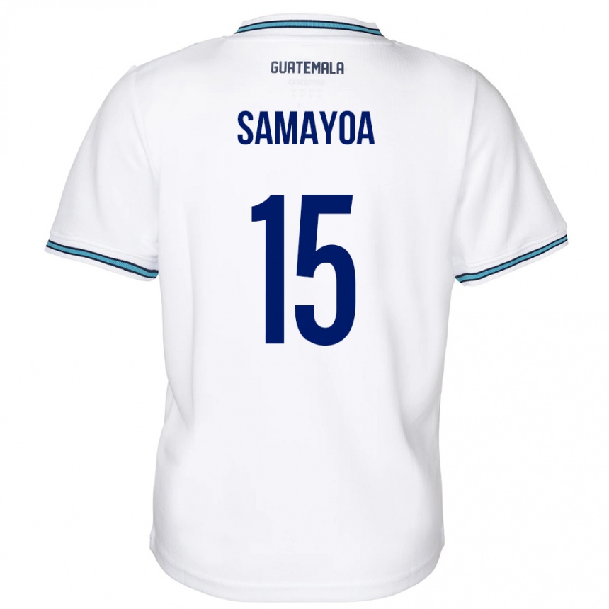 Men Football Guatemala Giselle Samayoa #15 White Home Jersey 24-26 T-Shirt Nz