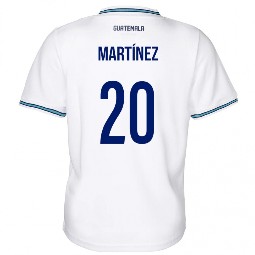 Men Football Guatemala Ana Lucía Martínez #20 White Home Jersey 24-26 T-Shirt Nz