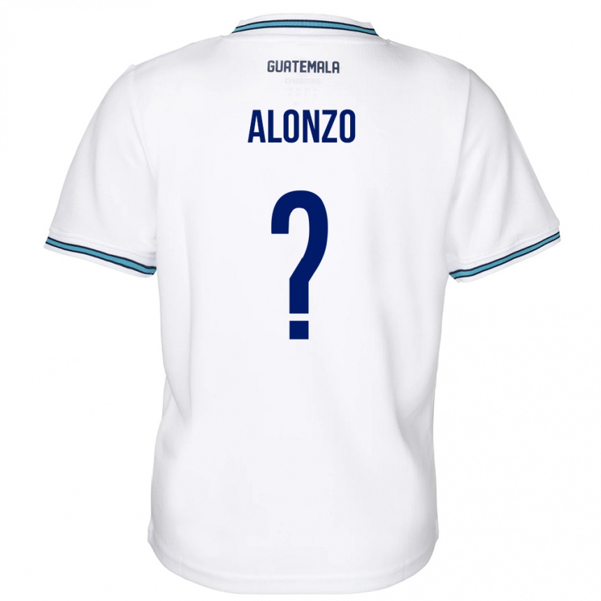 Men Football Guatemala Anya Alonzo #0 White Home Jersey 24-26 T-Shirt Nz