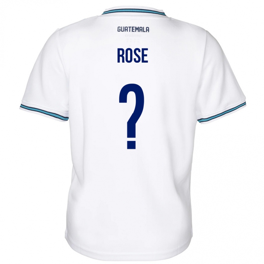 Men Football Guatemala Michelle Rose #0 White Home Jersey 24-26 T-Shirt Nz