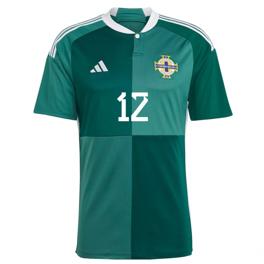 Men Football Northern Ireland Owen Grainger #12 Green Home Jersey 24-26 T-Shirt Nz