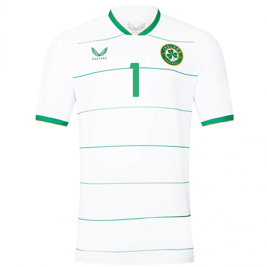 Men Football Ireland Naoisha Mcaloon #1 White Away Jersey 24-26 T-Shirt Nz