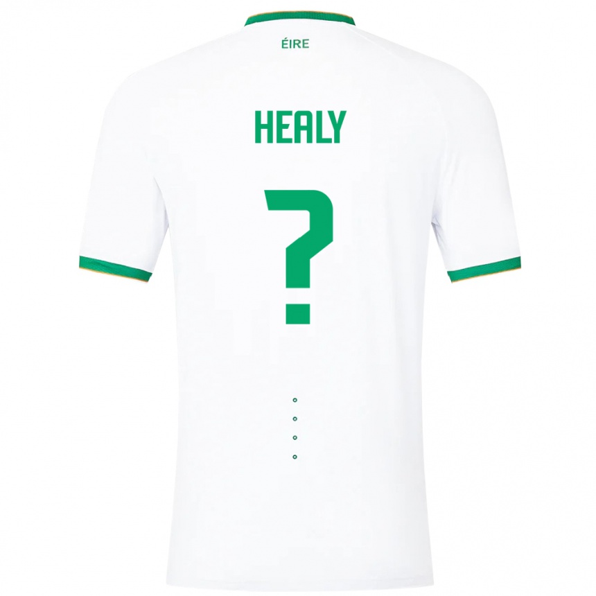 Men Football Ireland Matthew Healy #0 White Away Jersey 24-26 T-Shirt Nz