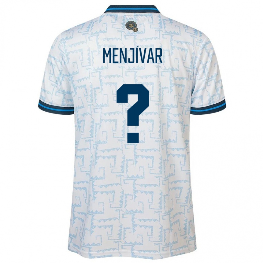 Men Football El Salvador Leonardo Menjívar #0 White Away Jersey 24-26 T-Shirt Nz