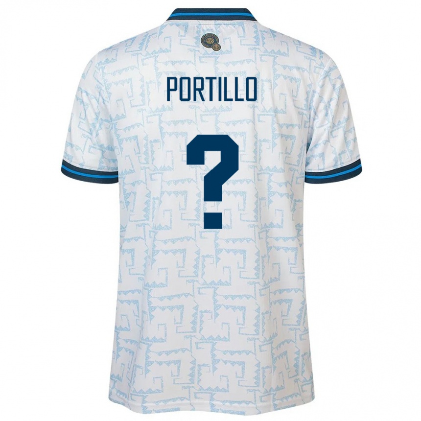 Men Football El Salvador Cristian Portillo #0 White Away Jersey 24-26 T-Shirt Nz