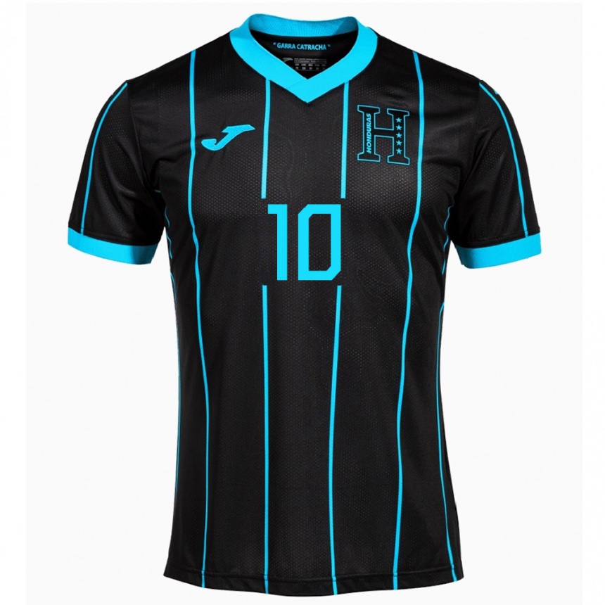 Men Football Honduras Roberto Osorto #10 Black Away Jersey 24-26 T-Shirt Nz