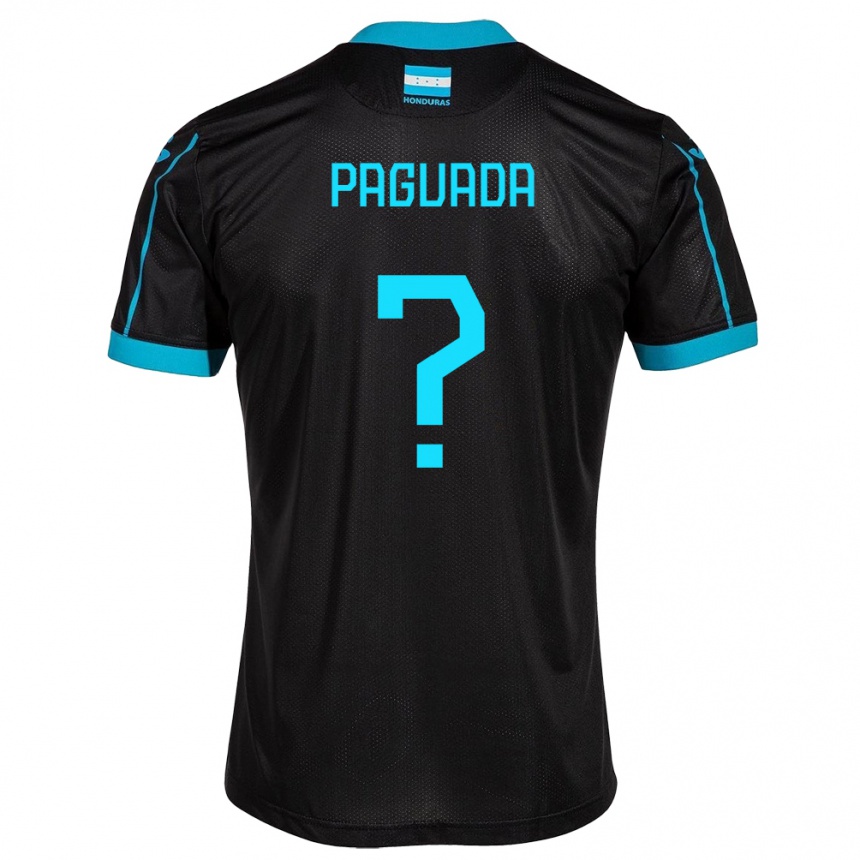 Men Football Honduras Didier Paguada #0 Black Away Jersey 24-26 T-Shirt Nz