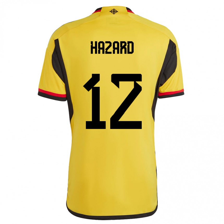 Men Football Northern Ireland Conor Hazard #12 White Away Jersey 24-26 T-Shirt Nz