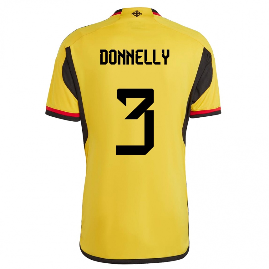 Men Football Northern Ireland Aaron Donnelly #3 White Away Jersey 24-26 T-Shirt Nz