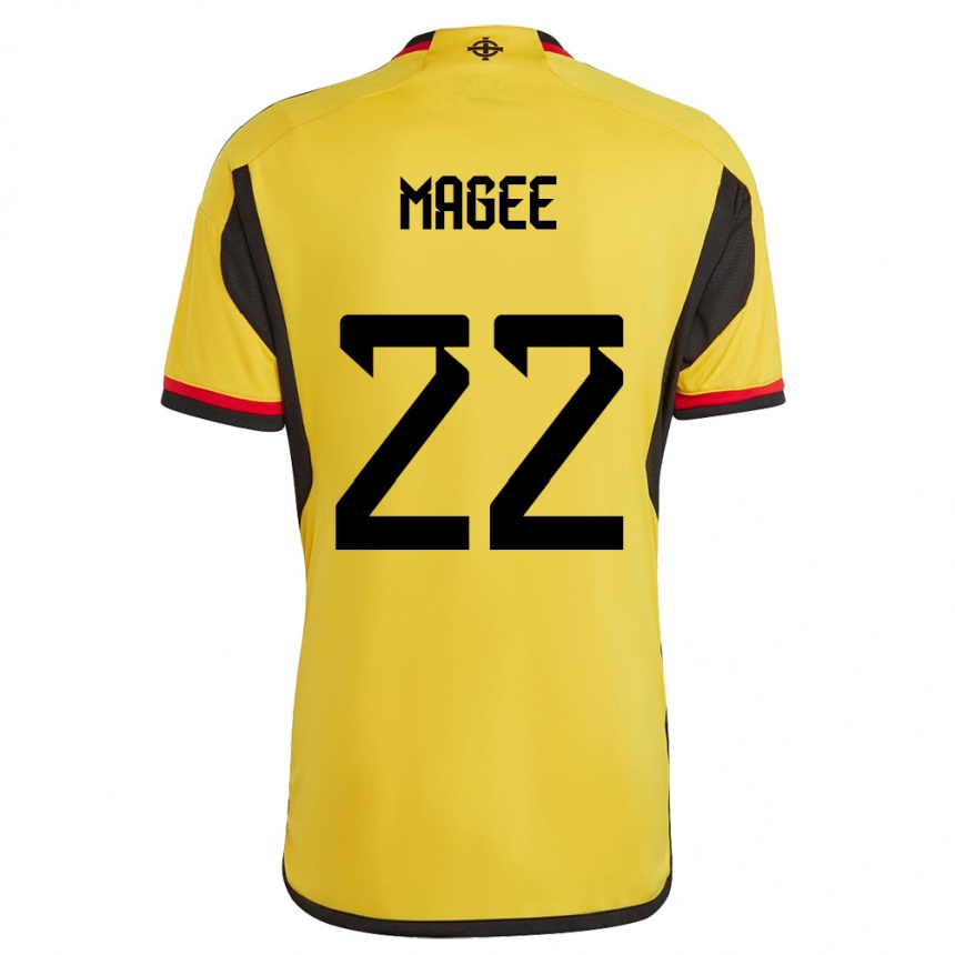 Men Football Northern Ireland Abbie Magee #22 White Away Jersey 24-26 T-Shirt Nz