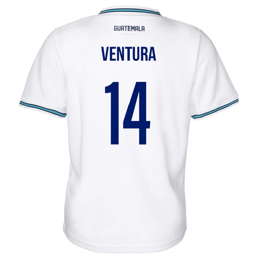 Women Football Guatemala Madelyn Ventura #14 White Home Jersey 24-26 T-Shirt Nz