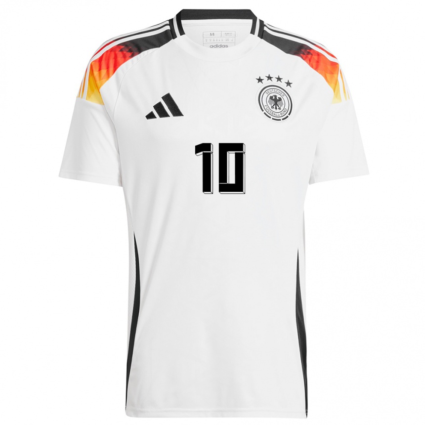 Kids Football Germany Laura Freigang #10 White Home Jersey 24-26 T-Shirt Nz