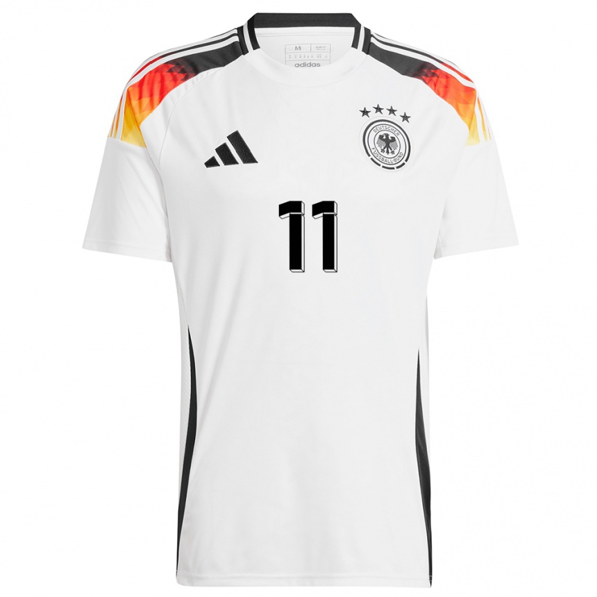 Kids Football Germany Yusuf Kabadayi #11 White Home Jersey 24-26 T-Shirt Nz