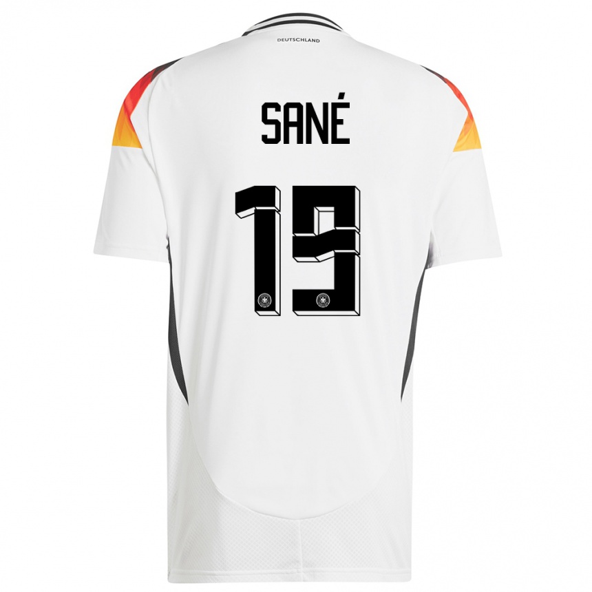 Kids Football Germany Leroy Sane #19 White Home Jersey 24-26 T-Shirt Nz